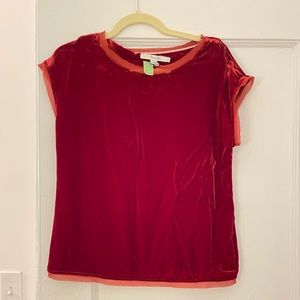 VGUC Boden size 2 velvet top